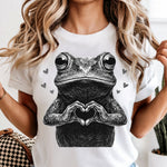 Frog Heart Hands DTF Transfer DTF Heat Press Transfer from Sweet Tee Transfers
