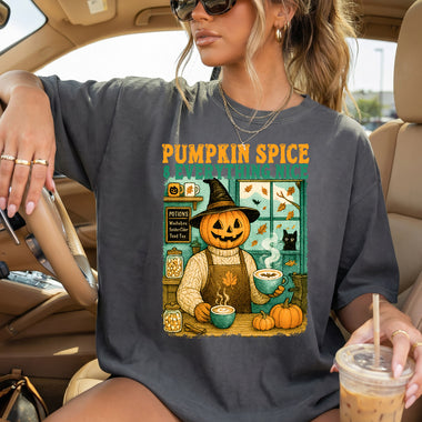 Pumpkin Spice and Everything Nice Halloween DTF Transfer DTF Heat Press Transfer from Sweet Tee Transfers