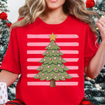 Preppy Pink Christmas Tree DTF Transfer DTF Heat Press Transfer from Sweet Tee Transfers