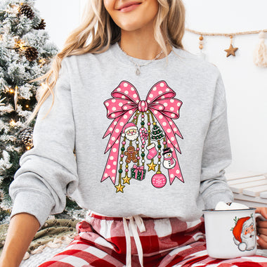 Christmas Charm Bow DTF Transfer DTF Heat Press Transfer from Sweet Tee Transfers