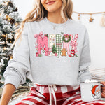 Merry Christmas Pink DTF Transfer DTF Heat Press Transfer from Sweet Tee Transfers