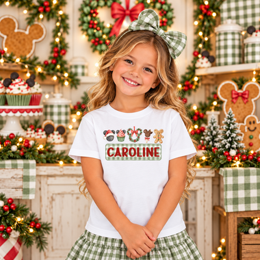 Custom Magical Mouse Christmas Nameplate DTF Transfer DTF Heat Press Transfer from Sweet Tee Transfers