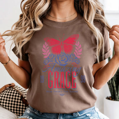 Amazing Grace How Sweet the Sound DTF Transfer DTF Heat Press Transfer from Sweet Tee Transfers