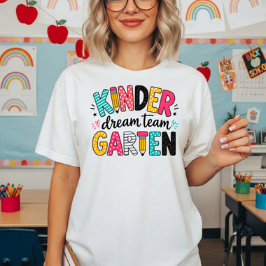 Kindergarten Dream Team DTF Transfer DTF Heat Press Transfer from Sweet Tee Transfers