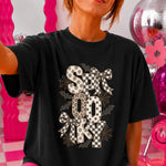 Spooky Patterned Bows and Bats Halloween DTF Transfer DTF Heat Press Transfer from Sweet Tee Transfers