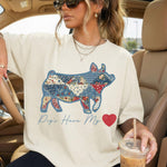 Pigs Have My Heart DTF Transfer DTF Heat Press Transfer from Sweet Tee Transfers