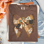 Fall Bow Patchwork DTF Transfer DTF Heat Press Transfer from Sweet Tee Transfers