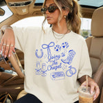 Going to the Chapel Cowgirl Blue DTF Transfer DTF Heat Press Transfer from Sweet Tee Transfers