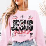 Jesus God's With You DTF Transfer DTF Heat Press Transfer from Sweet Tee Transfers