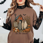 Tis the Season Vintage Ghost Barn DTF Transfer DTF Heat Press Transfer from Sweet Tee Transfers