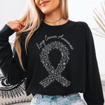 Lung Cancer Awareness Flowers DTF Transfer DTF Heat Press Transfer from Sweet Tee Transfers