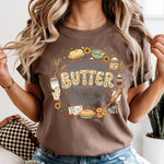 Powered by Butter and Good Intentions DTF Transfer DTF Heat Press Transfer from Sweet Tee Transfers