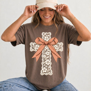Lace Fall Cross DTF Transfer DTF Heat Press Transfer from Sweet Tee Transfers