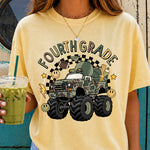 Camo Truck Fourth Grade DTF Transfer DTF Heat Press Transfer from Sweet Tee Transfers