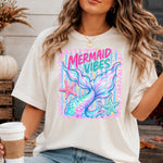Mermaid Vibes Tail Striped DTF Transfer DTF Heat Press Transfer from Sweet Tee Transfers
