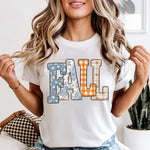 Fall Patchwork DTF Transfer DTF Heat Press Transfer from Sweet Tee Transfers