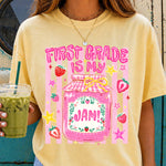 First Grade Is My Jam DTF Transfer DTF Heat Press Transfer from Sweet Tee Transfers