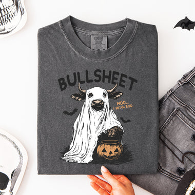 Bullsh*t Ghost Cow Halloween DTF Transfer DTF Heat Press Transfer from Sweet Tee Transfers