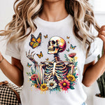 Skeleton Garden Grunge DTF Transfer DTF Heat Press Transfer from Sweet Tee Transfers
