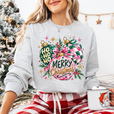 Merry Christmas Ho Ho Ho Ornaments DTF Transfer DTF Heat Press Transfer from Sweet Tee Transfers