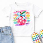 Back to School Brushstroke Apple DTF Transfer DTF Heat Press Transfer from Sweet Tee Transfers