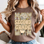 Second Grade Camo Striped Pencil DTF Transfer DTF Heat Press Transfer from Sweet Tee Transfers