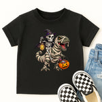 Skeleton Riding Mummy Dinosaur Trex DTF Transfer DTF Heat Press Transfer from Sweet Tee Transfers