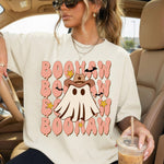 Boohaw Western Ghost Halloween DTF Transfer DTF Heat Press Transfer from Sweet Tee Transfers