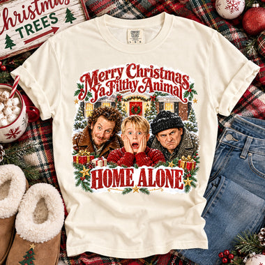 Merry Christmas Ya Filthy Animal Home Alone DTF Transfer DTF Heat Press Transfer from Sweet Tee Transfers