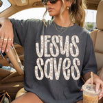 Jesus Saves Vintage DTF Transfer DTF Heat Press Transfer from Sweet Tee Transfers