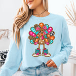 Colorful Turkey DTF Transfer DTF Heat Press Transfer from Sweet Tee Transfers