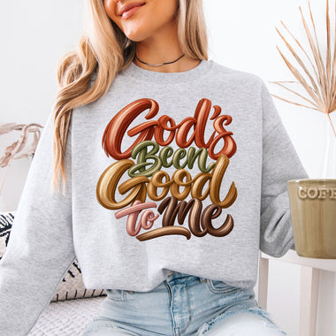God's Been Good to Me DTF Transfer DTF Heat Press Transfer from Sweet Tee Transfers