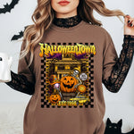 Halloween Town Checkered Pumpkin DTF Transfer DTF Heat Press Transfer from Sweet Tee Transfers