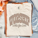 Worship While You Wait Polka Dot DTF Transfer DTF Heat Press Transfer from Sweet Tee Transfers
