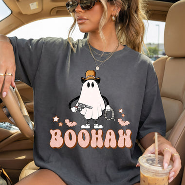 Boohaw Ghost Cowboy DTF Transfer DTF Heat Press Transfer from Sweet Tee Transfers