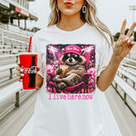 I Live Here Now Cheer Mom DTF Transfer DTF Heat Press Transfer from Sweet Tee Transfers