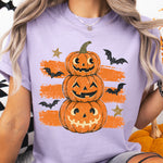 Retro Brushstroke Pumpkin Stack DTF Transfer DTF Heat Press Transfer from Sweet Tee Transfers
