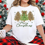 Merry Christmas Leopard Trees DTF Transfer DTF Heat Press Transfer from Sweet Tee Transfers