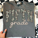 Camo Fifth Grade DTF Transfer DTF Heat Press Transfer from Sweet Tee Transfers