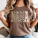 NANA Camo Leopard Checkered DTF Transfer DTF Heat Press Transfer from Sweet Tee Transfers