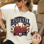 Baseball Mom Bat and Ball DTF Transfer DTF Heat Press Transfer from Sweet Tee Transfers