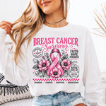 Breast Cancer Survivor DTF Transfer DTF Heat Press Transfer from Sweet Tee Transfers
