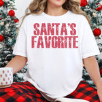 Santa's Favorite Distressed DTF Transfer DTF Heat Press Transfer from Sweet Tee Transfers