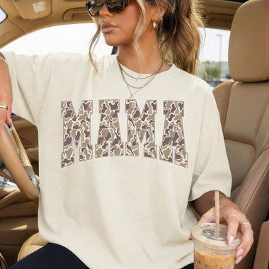 MAMA Camo DTF Transfer DTF Heat Press Transfer from Sweet Tee Transfers