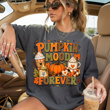 Pumpkin Mood Forever DTF Transfer DTF Heat Press Transfer from Sweet Tee Transfers