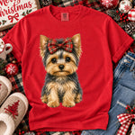 Christmas Dog Yorkie DTF Transfer DTF Heat Press Transfer from Sweet Tee Transfers
