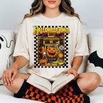 Halloween Town Checkered Pumpkin DTF Transfer DTF Heat Press Transfer from Sweet Tee Transfers