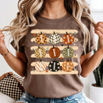 Fall Pumpkin Footballs DTF Transfer DTF Heat Press Transfer from Sweet Tee Transfers