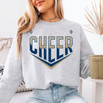 Cheer Gold and Blue DTF Transfer DTF Heat Press Transfer from Sweet Tee Transfers