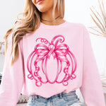Pink Ribbon Pumpkin DTF Transfer DTF Heat Press Transfer from Sweet Tee Transfers